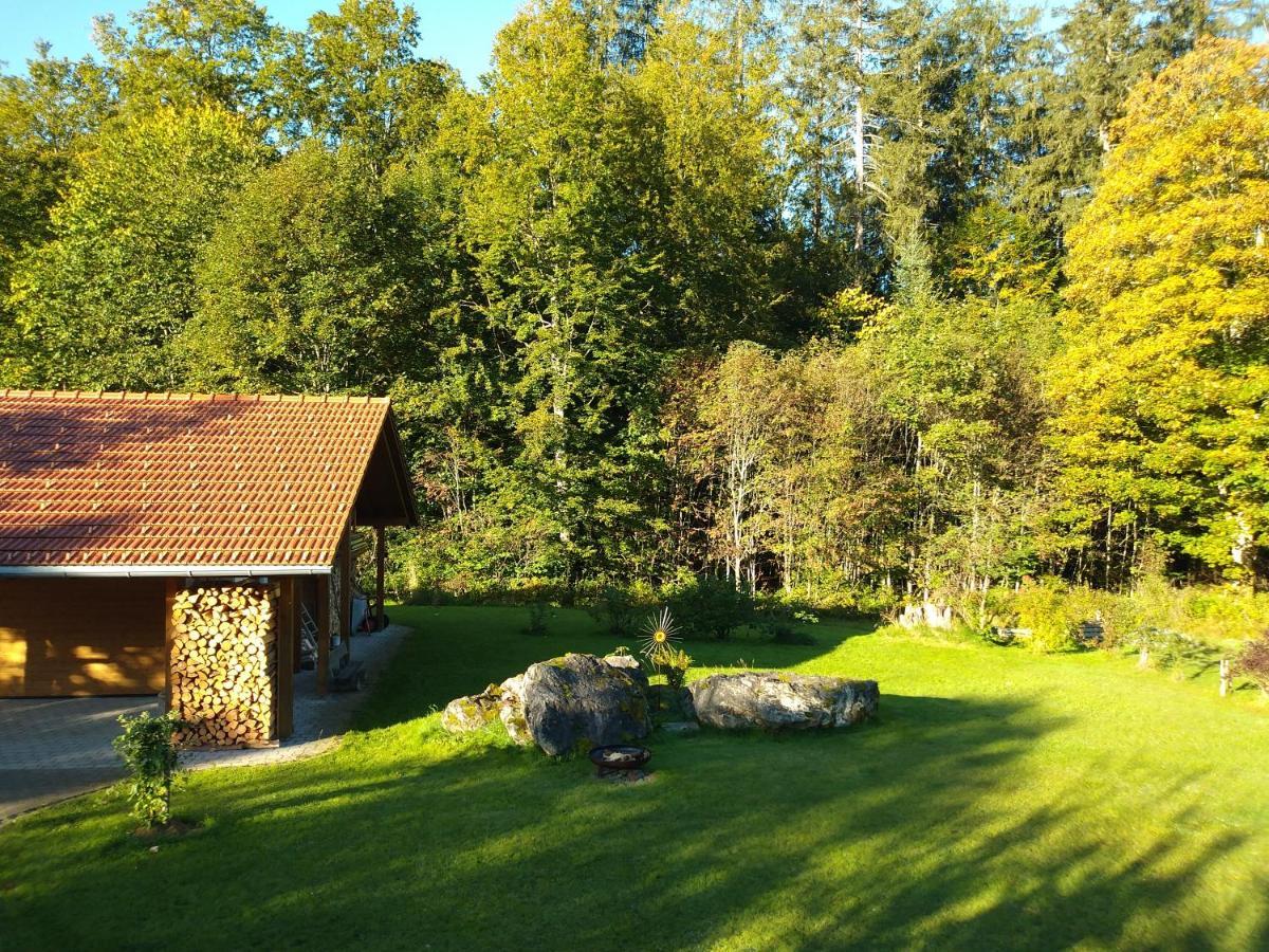 Huettenzauber Ferienwohnung Mitten Im Nationalpark Lindberg Bagian luar foto